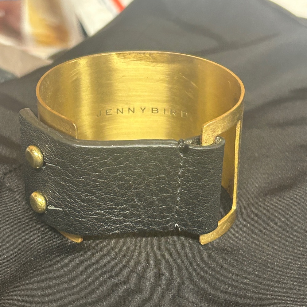 JENNY BIRD JANE CUFF IN HIGH POLISH GOLD - Picture 12 of 16